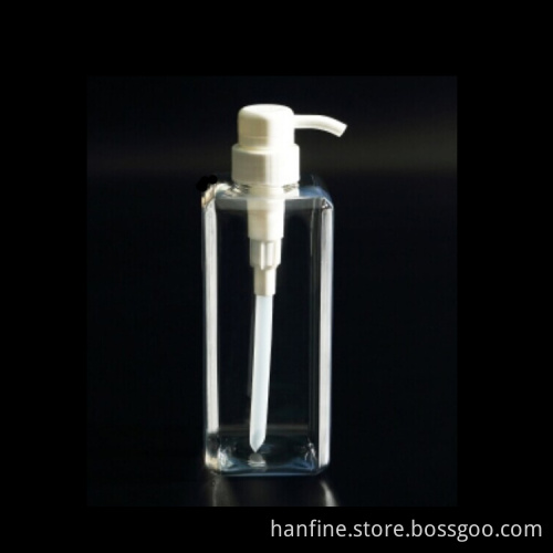 600ML Wholesale plastic PET empty squared lotion pump bottle